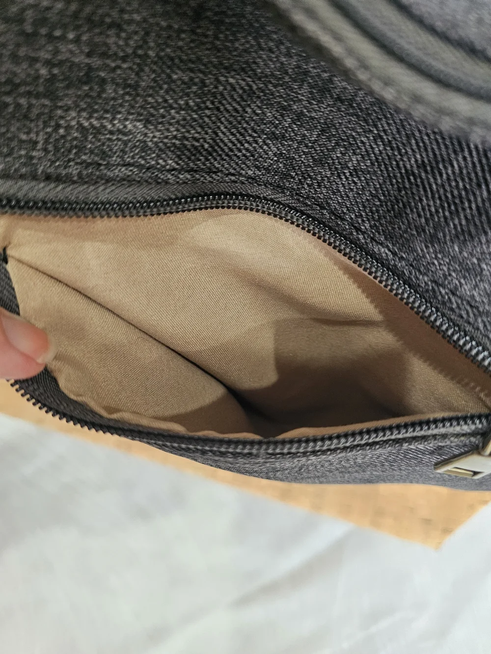 Black and Natural Cork Tote Bag